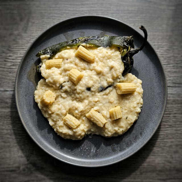Poblano Pepper Risotto.
