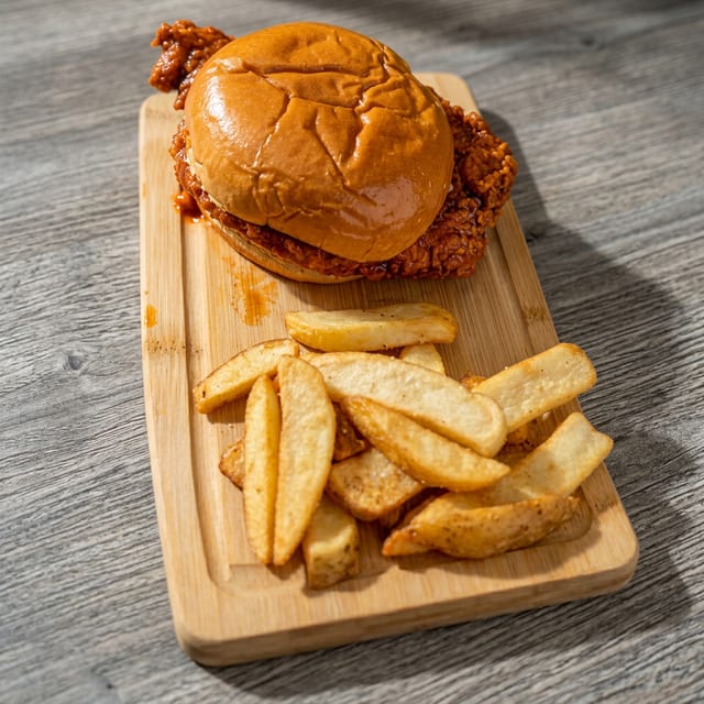 Fried Buffalo Chicken Sandwich.